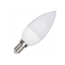 LED žárovka E14 svíčka 6W teplá bílá